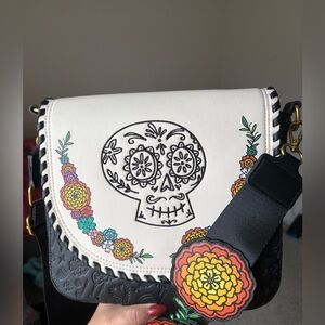 **SOLD** Loungefly Coco Skull & Flower bag
